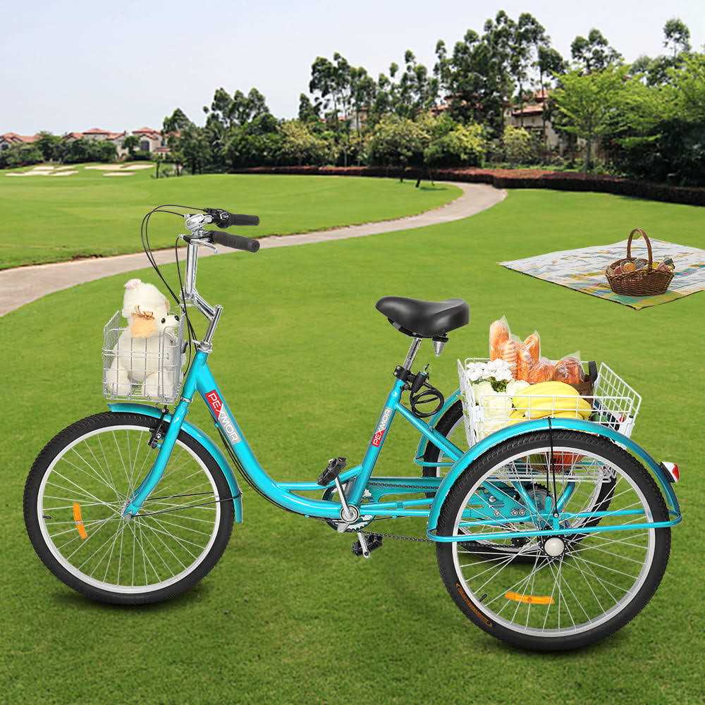 Pexmor Adult Trike 7 Speed 24/26 Inch Tricycle for Adult Three-Wheele - Image 4