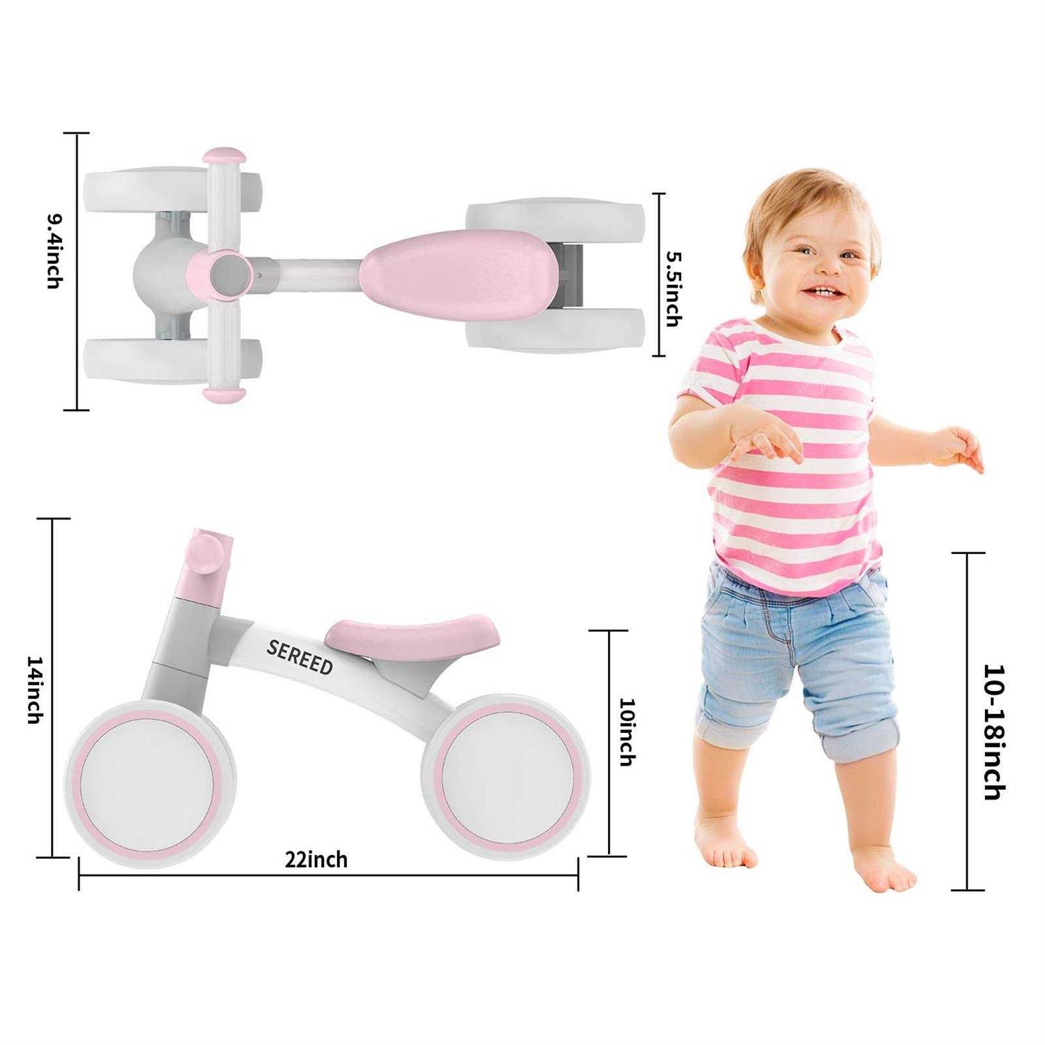 SEREED Baby Balance Bike for 1 Year Old Boys Girls 12-24 Month Toddler - Image 4