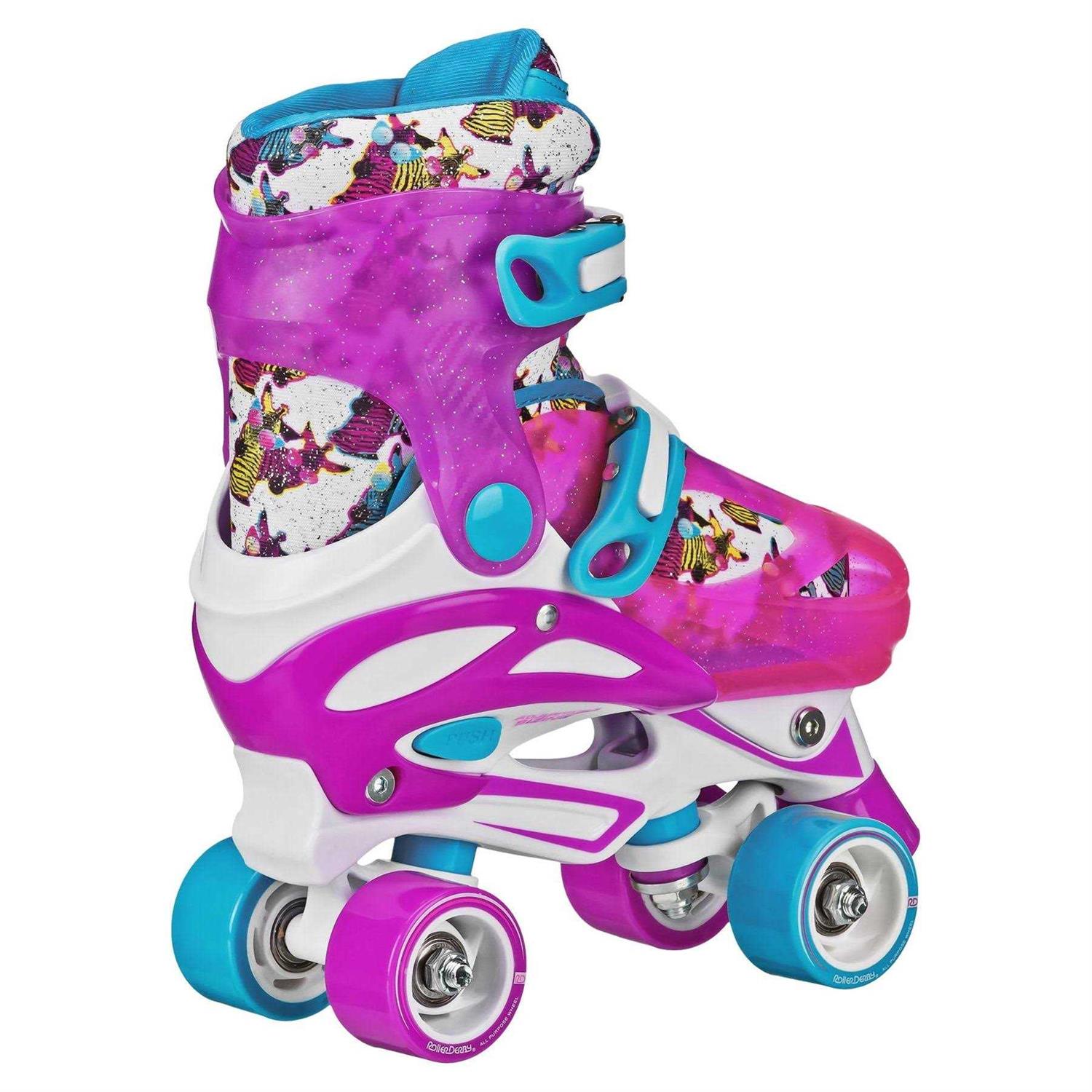 Roller Derby Sprinter Girl's 2-in-1 Quad Roller and Inline Skates Combo - Image 2