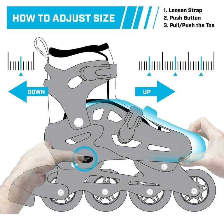 Roller Derby Sprinter Girl's 2-in-1 Quad Roller and Inline Skates Combo - Image 3