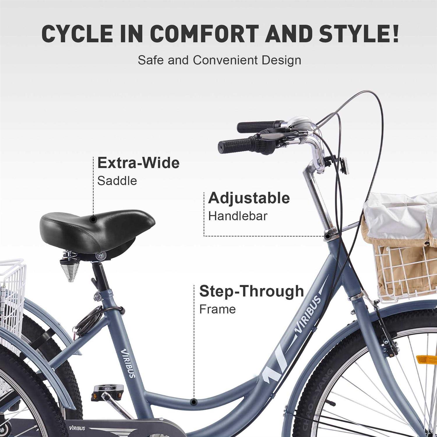 Viribus Tricycle 7 Speed Bike - Image 4