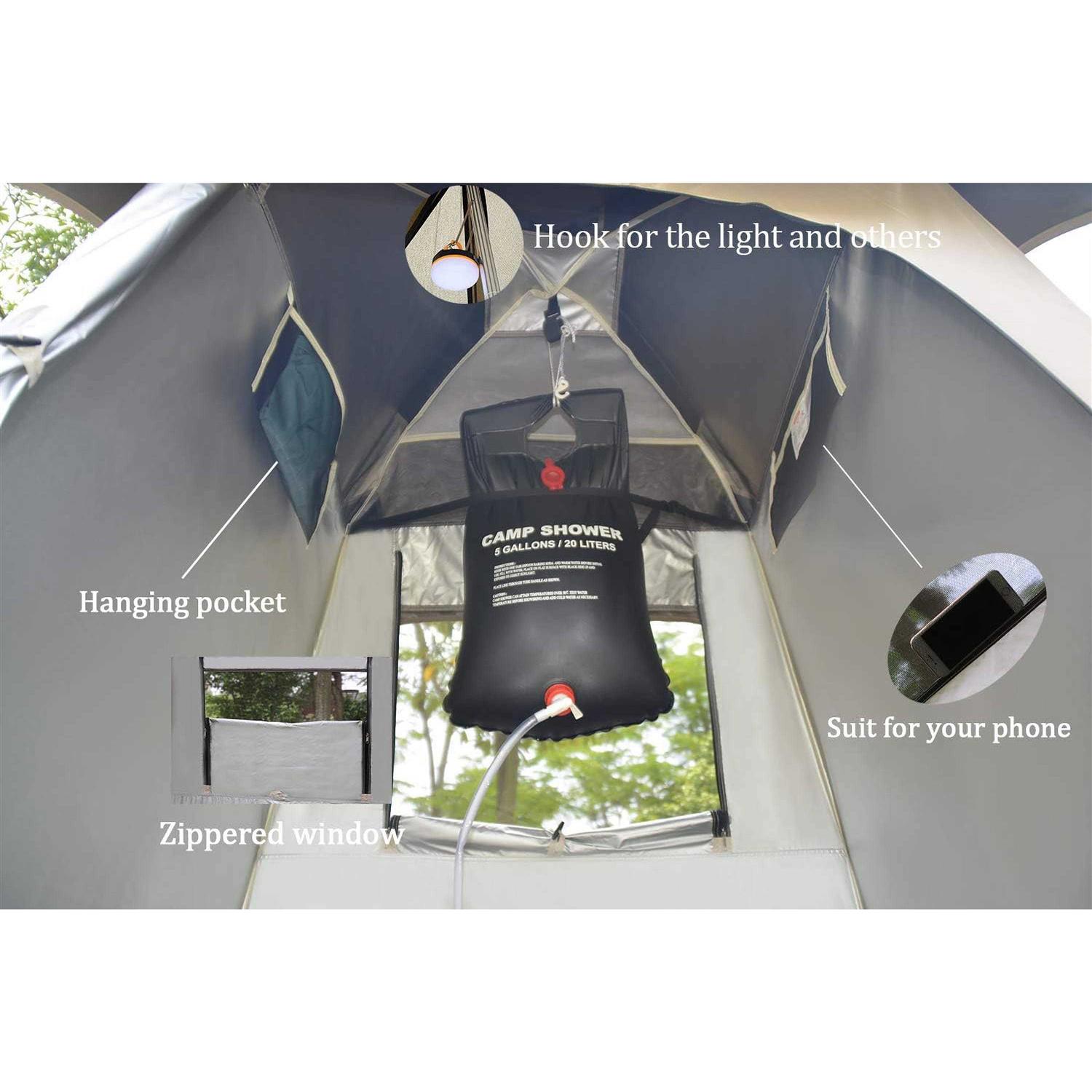 Vidalido Outdoor Shower Tent Changing Room Privacy Portable Camping Shelters - Image 4