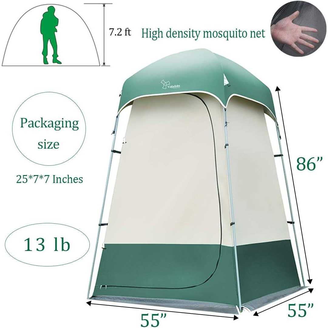 Vidalido Outdoor Shower Tent Changing Room Privacy Portable Camping Shelters - Image 5