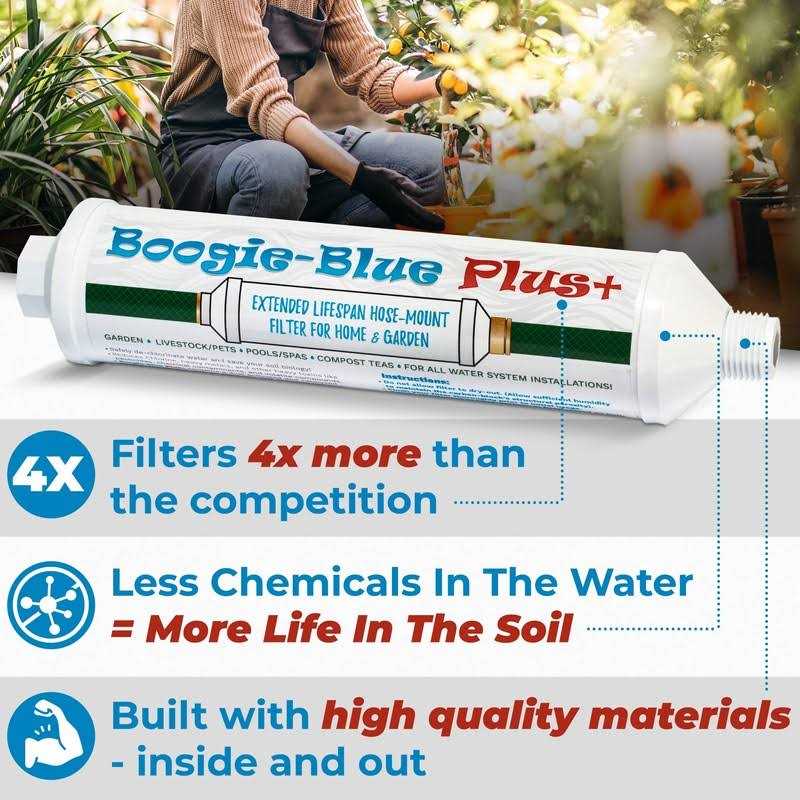 Boogie Blue Plus Garden Hose Water Filter for RV and Outdoor use - Image 4