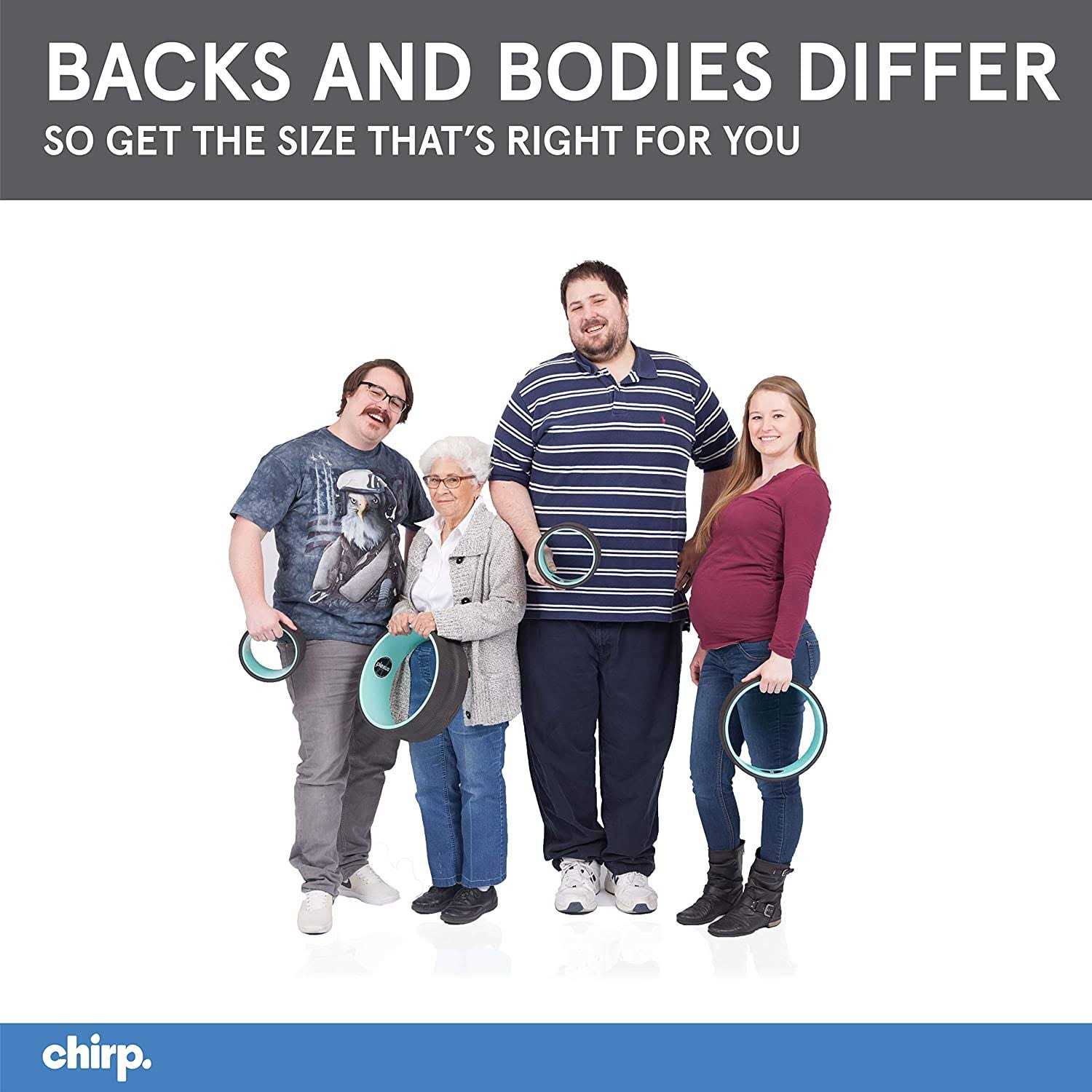 CHIRP Wheel Foam Roller For Back Pain Relief - Image 5