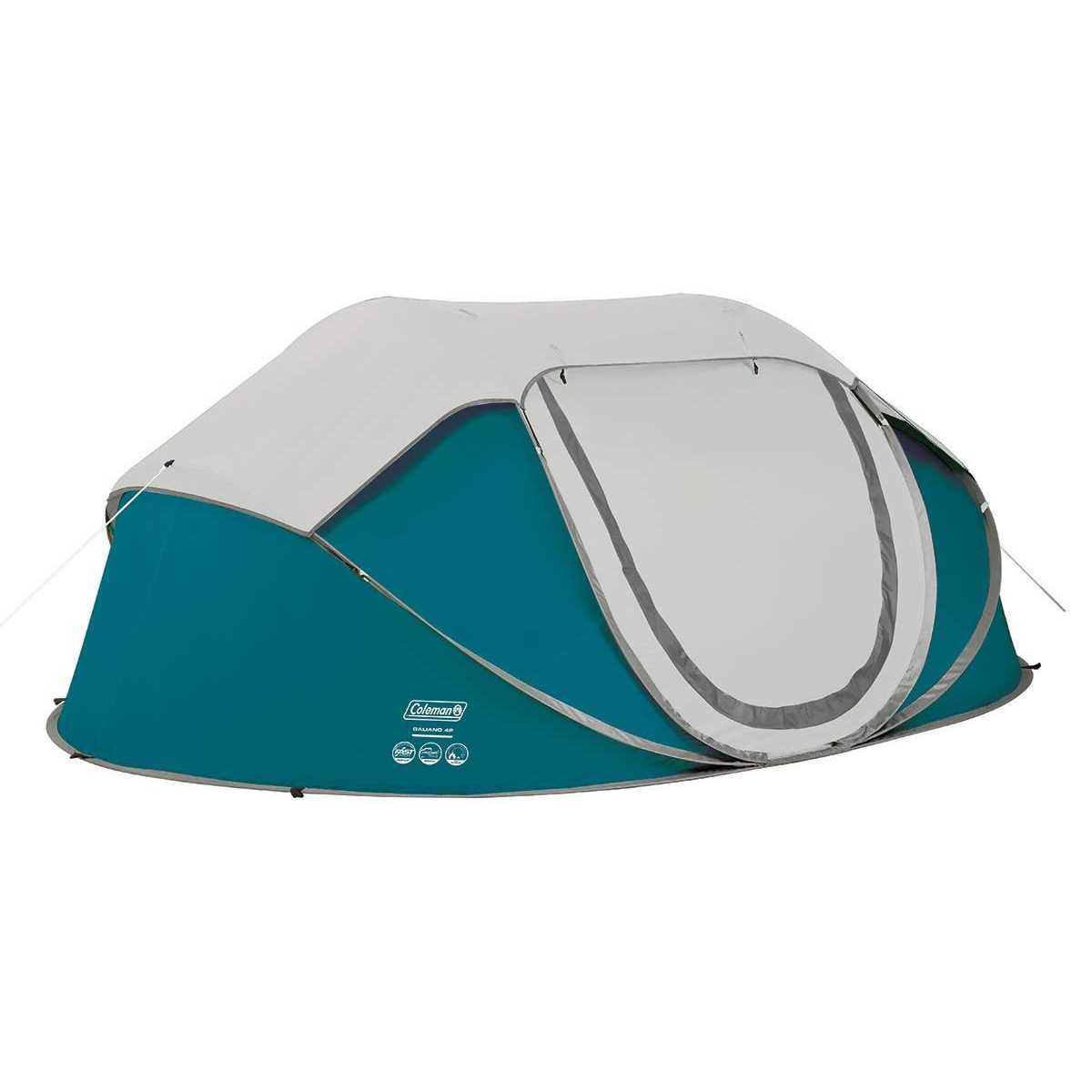 Coleman Galiano 4 Man Fastpitch Pop Up Tent Blue