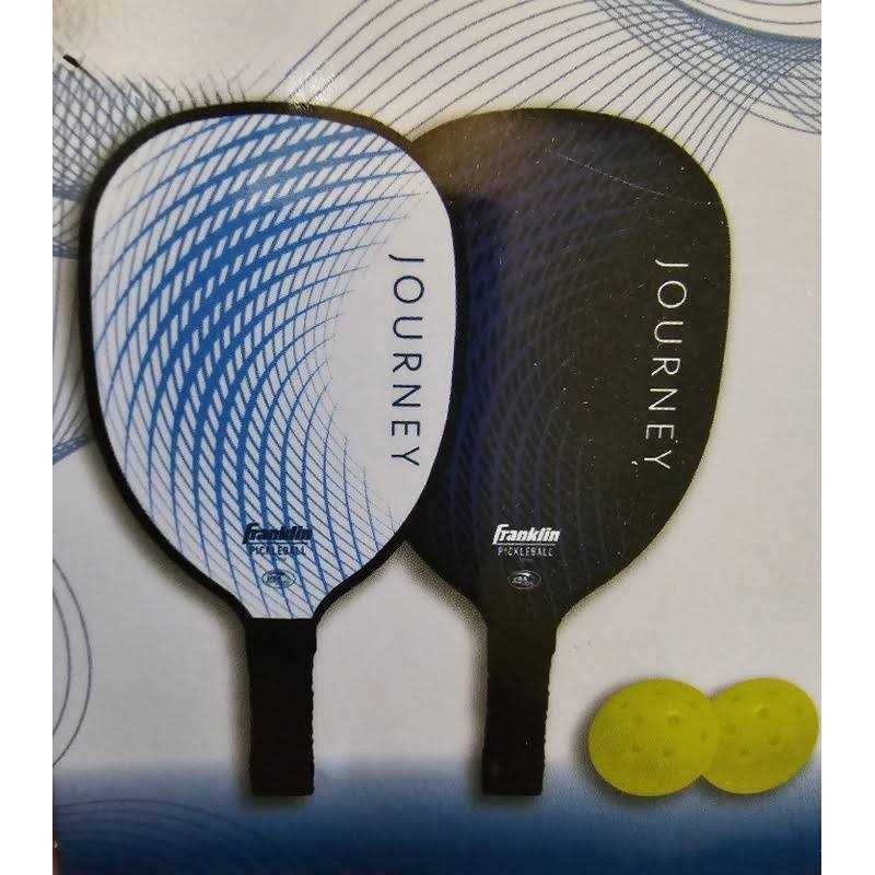 Franklin Sports 2 Player Wood Journey Paddle & Ball Set in Mesh bag - Image 2