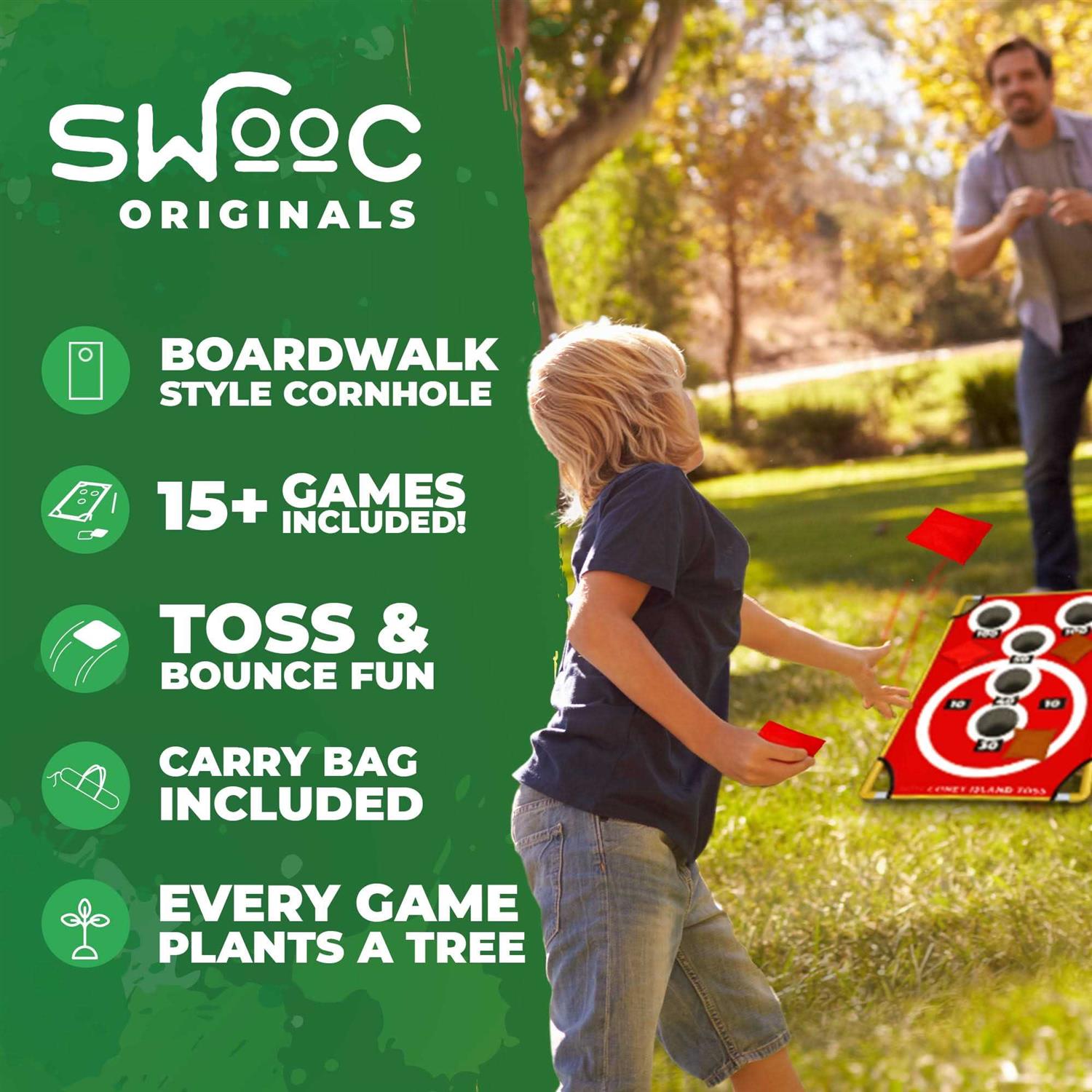 SWOOC Coney Island Toss Boardwalk Inspired Cornhole Bounce Game - Image 5