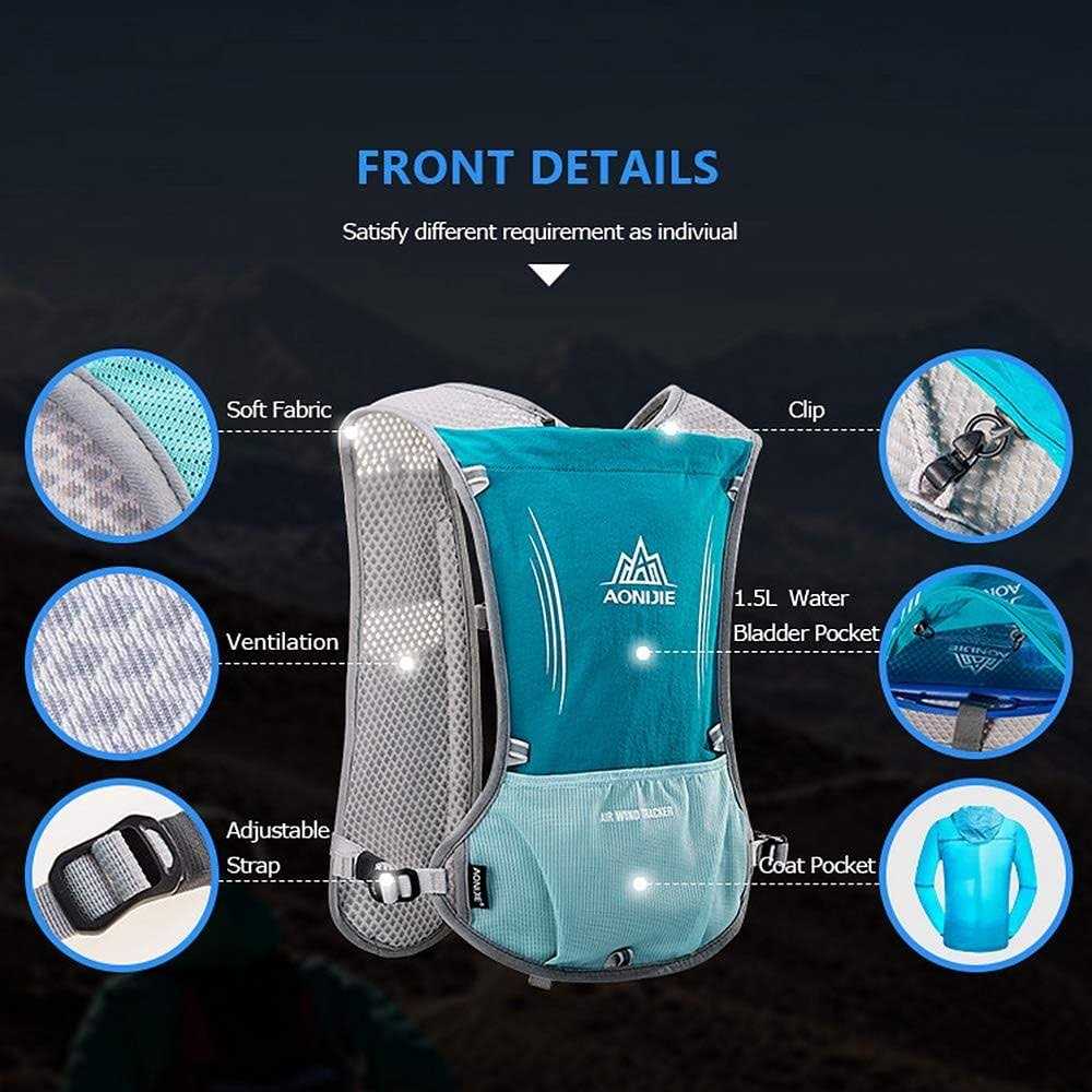 Aonijie Hydration Vest Pack Backpack 5L Marathoner Running Race Hydration - Image 3