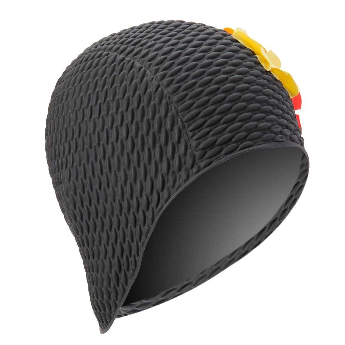 Sporti Floral Bubble Swim Cap - Image 3