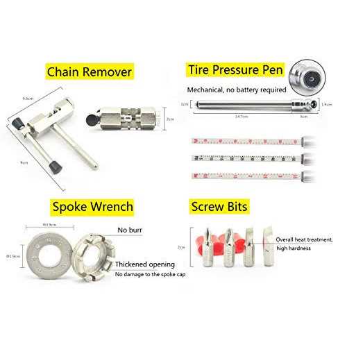 RUBY.Q Bike Tool Kit 44pcs Professional Bike Repair Tool Kit Quality Bicycle Maintenance Tool Set for Mountain Bike Road Bike Maintenance in a Neat - Image 2