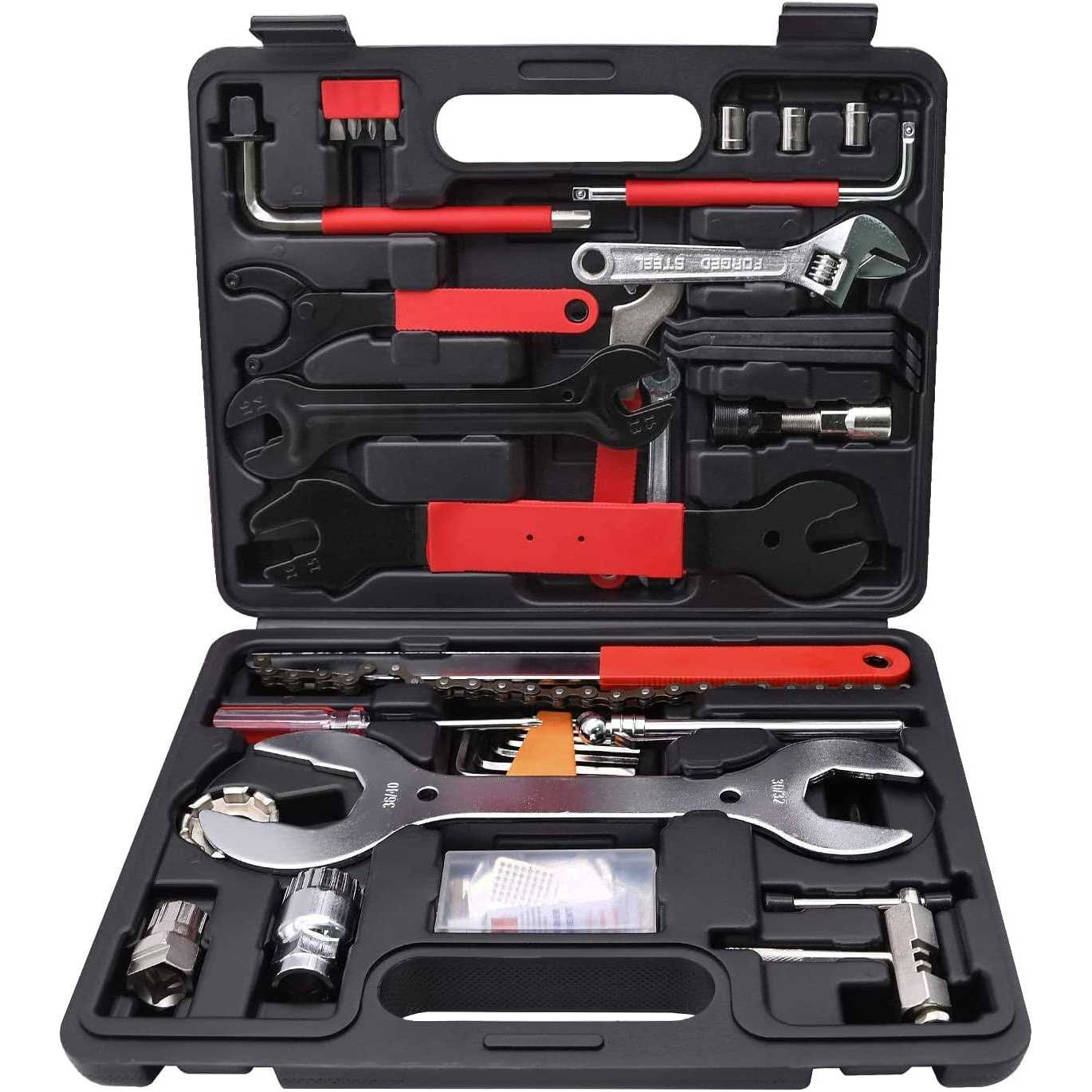 RUBY.Q Bike Tool Kit 44pcs Professional Bike Repair Tool Kit Quality Bicycle Maintenance Tool Set for Mountain Bike Road Bike Maintenance in a Neat - Image 4