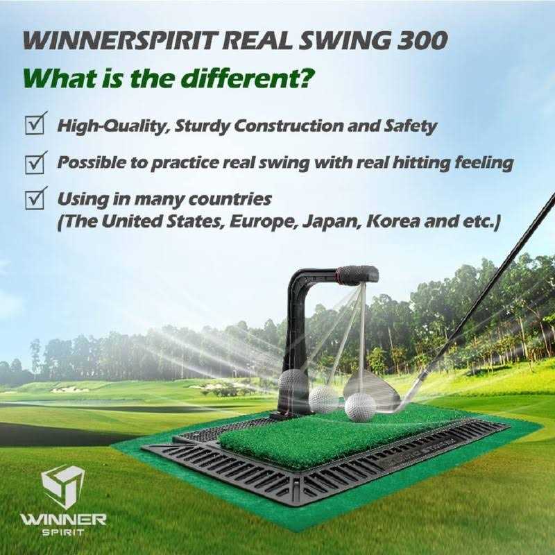 WINNER SPIRIT Real Swing 300 Golf Swing & Hitting Trainer True Impact - Image 3