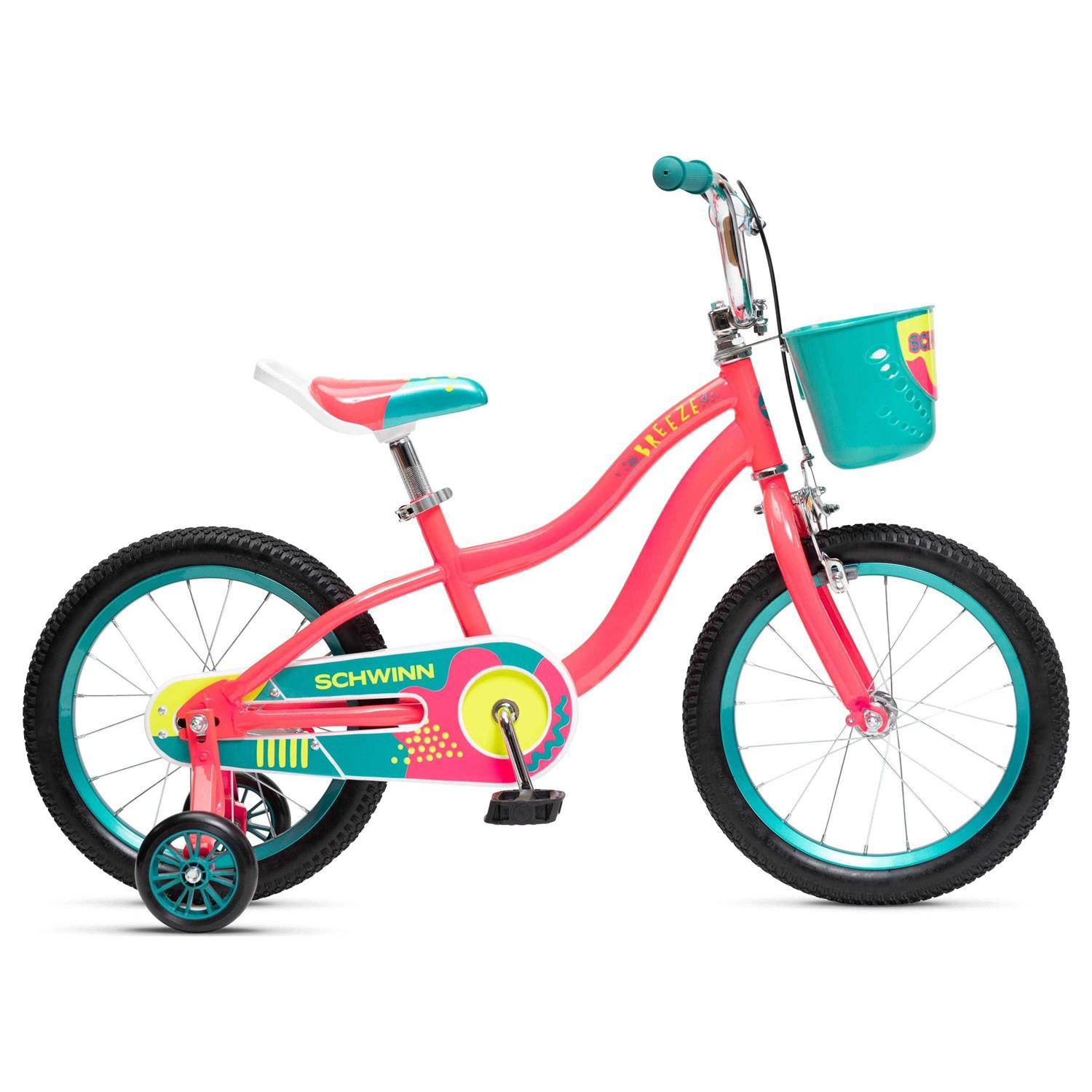 Schwinn Breeze Girls Kids Bike with Basket
