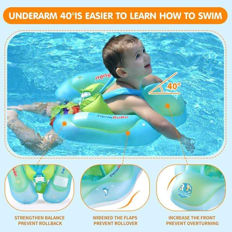 Swimbobo Baby Swimming Float Inflatable Pool Float Ring Kids 3-36 Months - Image 3