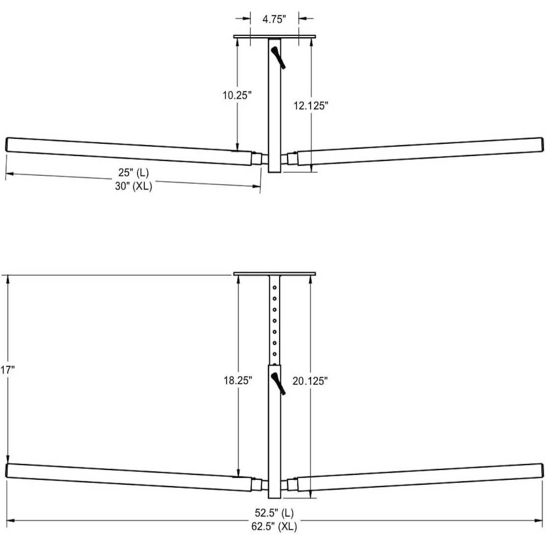 StoreYourBoard 2 Kayak Adjustable Ceiling Storage Rack - Image 5
