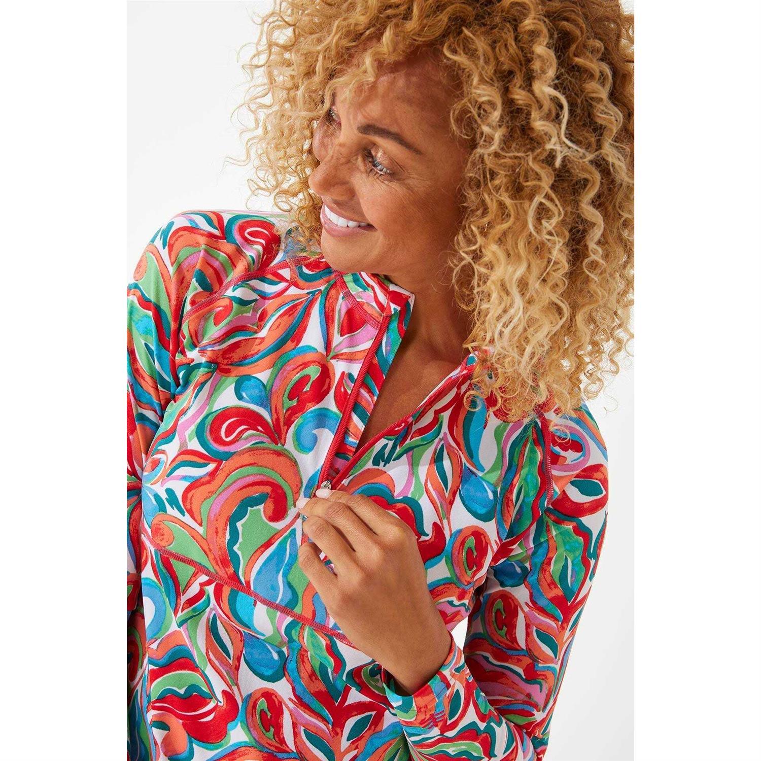 Coolibar Women's Lawai Ruche Swim Shirt - Image 2