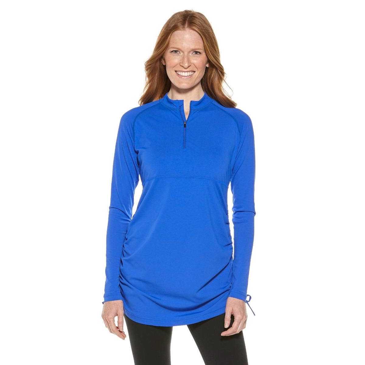 Coolibar Women's Lawai Ruche Swim Shirt - Image 3