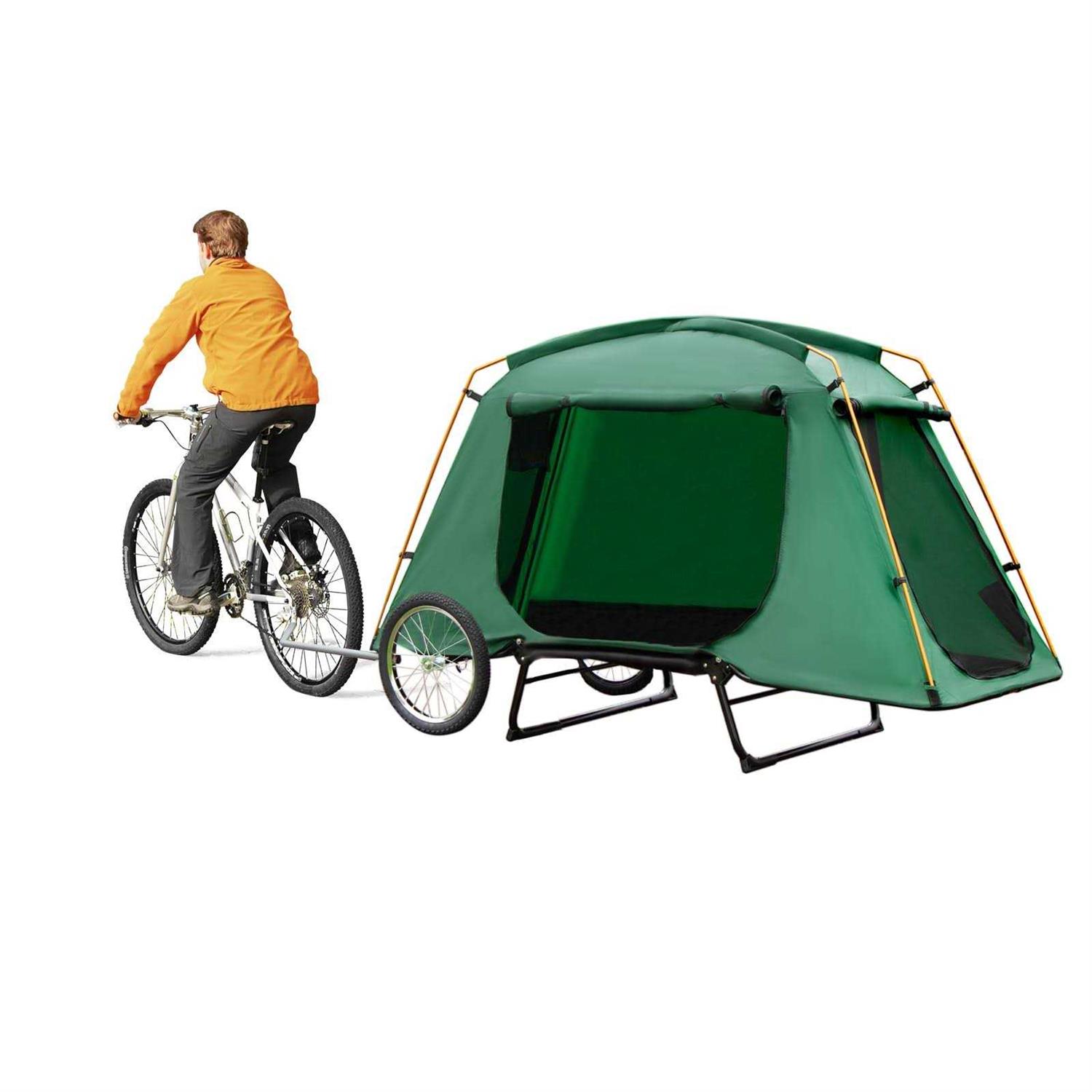 jagahaha The Ultimate Folding E-Bike Trailer Tent for Off-The-Ground Camping