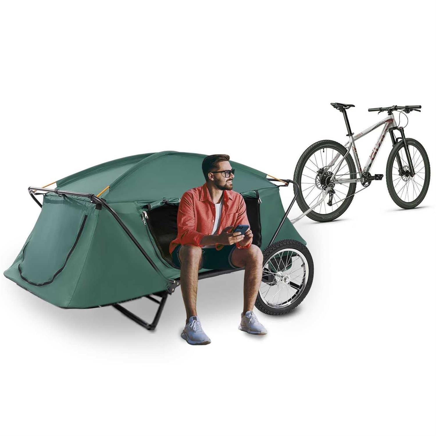 jagahaha The Ultimate Folding E-Bike Trailer Tent for Off-The-Ground Camping - Image 5
