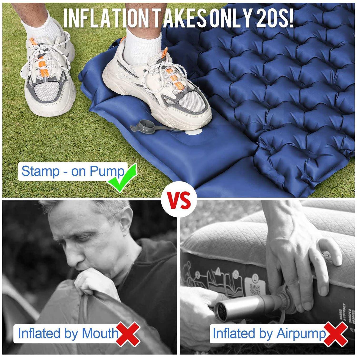 WANNTS Sleeping Pad Ultralight Inflatable Sleeping Pad for Camping - Image 3