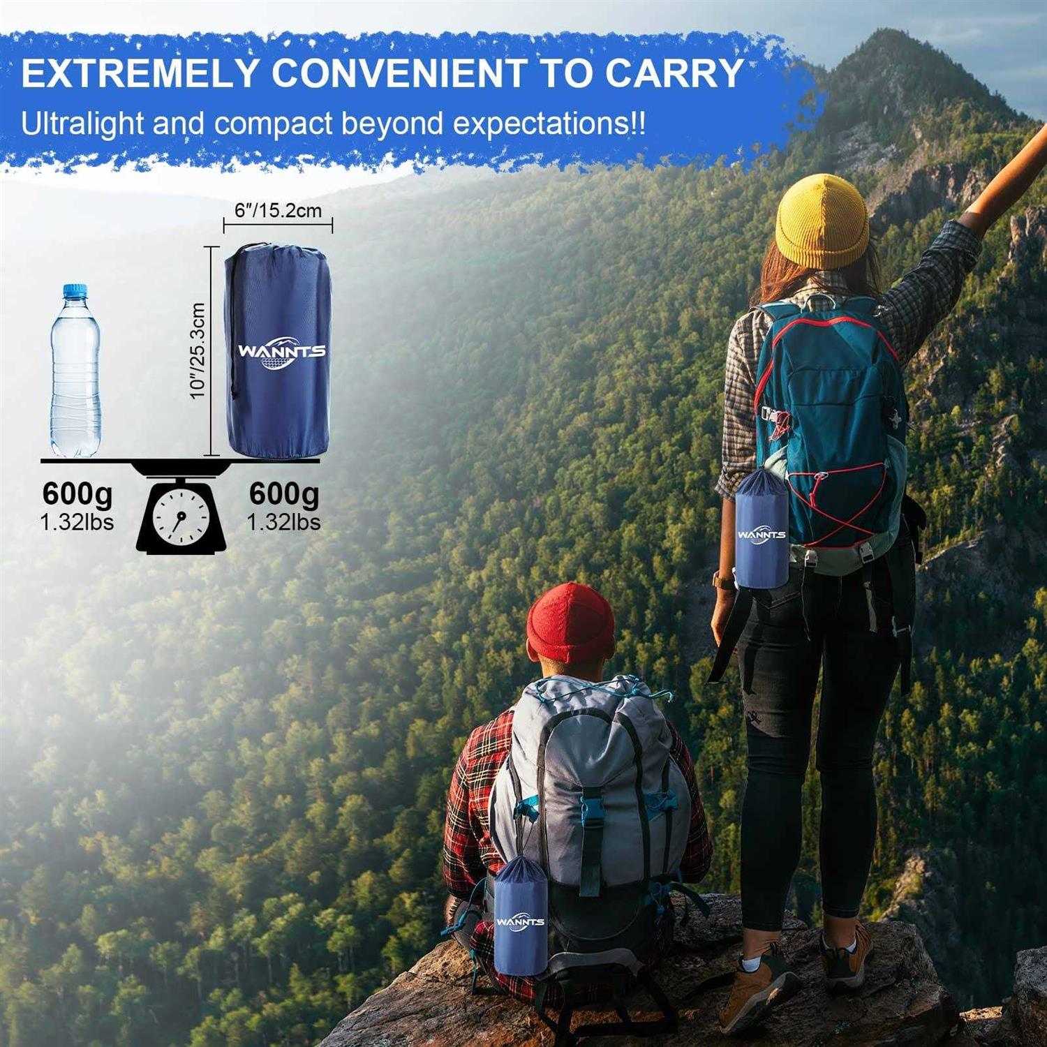 WANNTS Sleeping Pad Ultralight Inflatable Sleeping Pad for Camping - Image 4