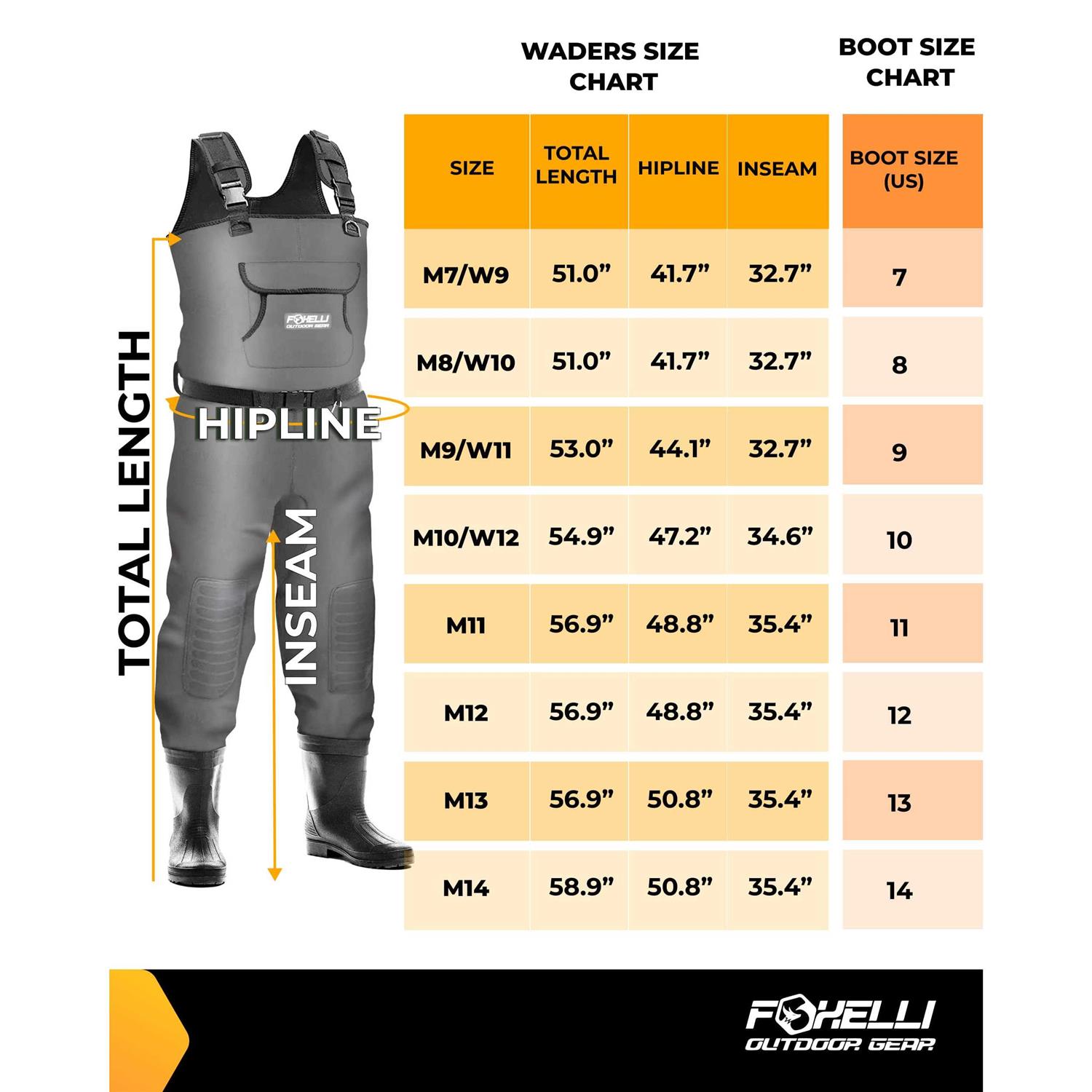 Foxelli Chest Waders Camo Neoprene Hunting & Fishing Waders for Men & Women with Boots - Image 4