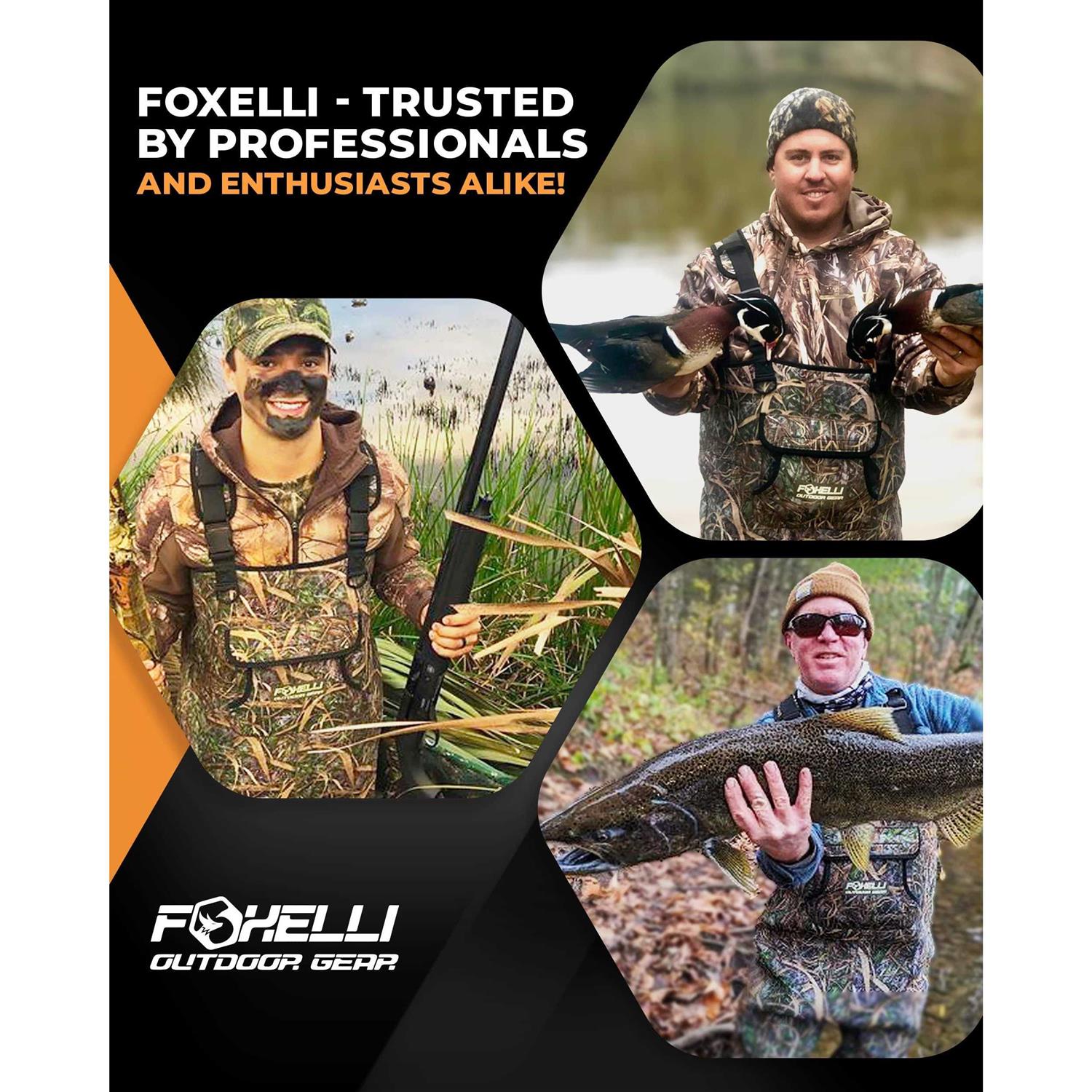 Foxelli Chest Waders Camo Neoprene Hunting & Fishing Waders for Men & Women with Boots - Image 5