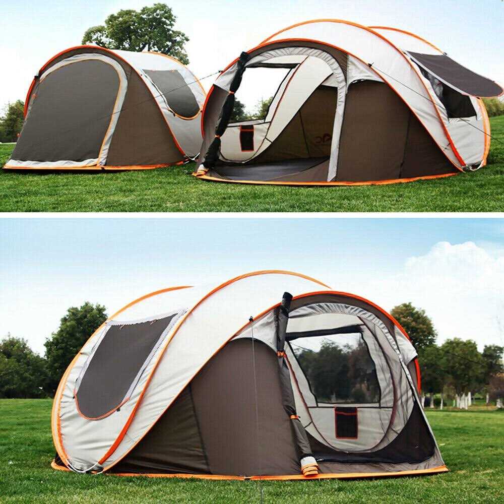 6 Person Easy Pop Up Tents for Camping AYAMAYA Double Layer Waterproof Instant Tent with Vestibule & Porch - Image 4