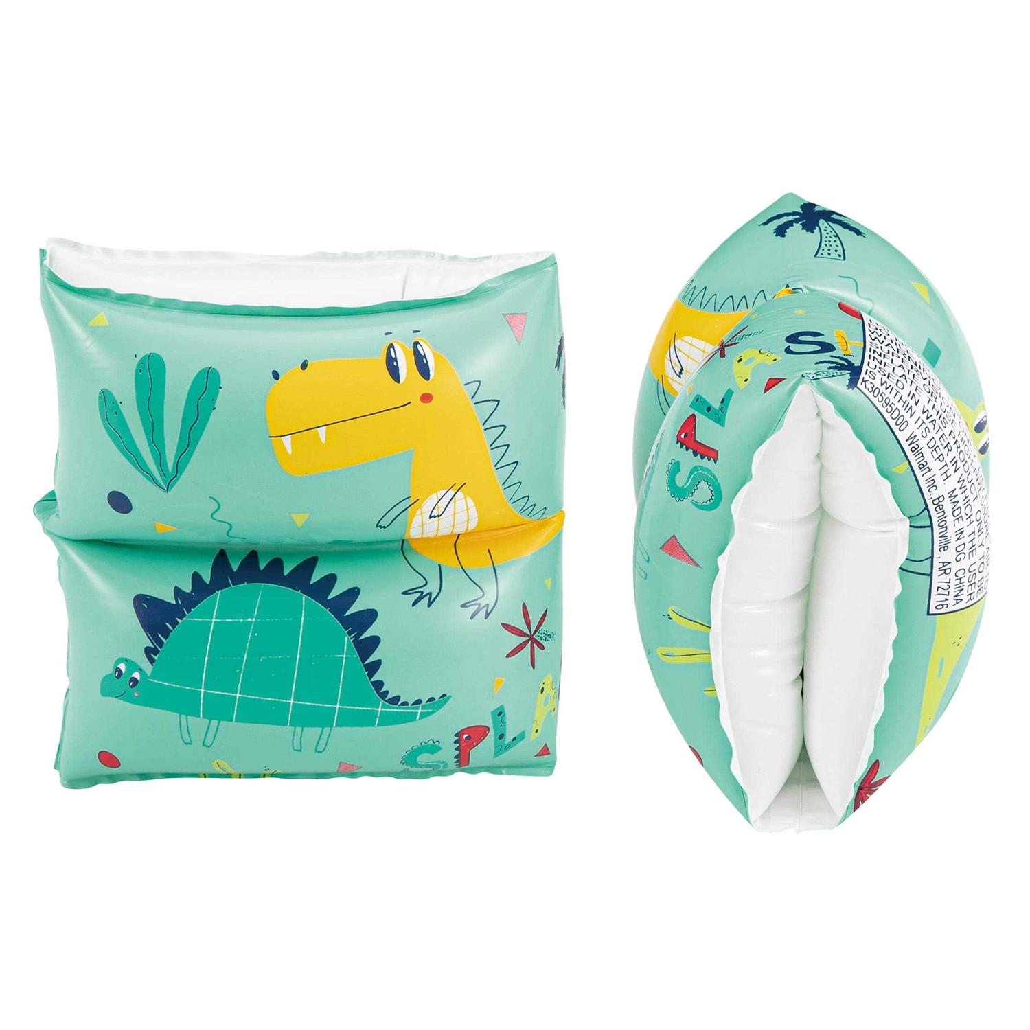 Bluescape Blue Dino Inflatable Printed Kids Armbands for Swimming & Floating - Image 3