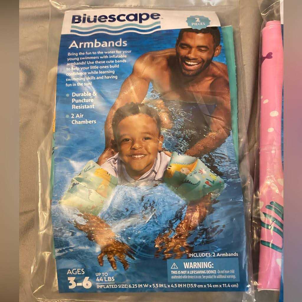 Bluescape Blue Dino Inflatable Printed Kids Armbands for Swimming & Floating - Image 5