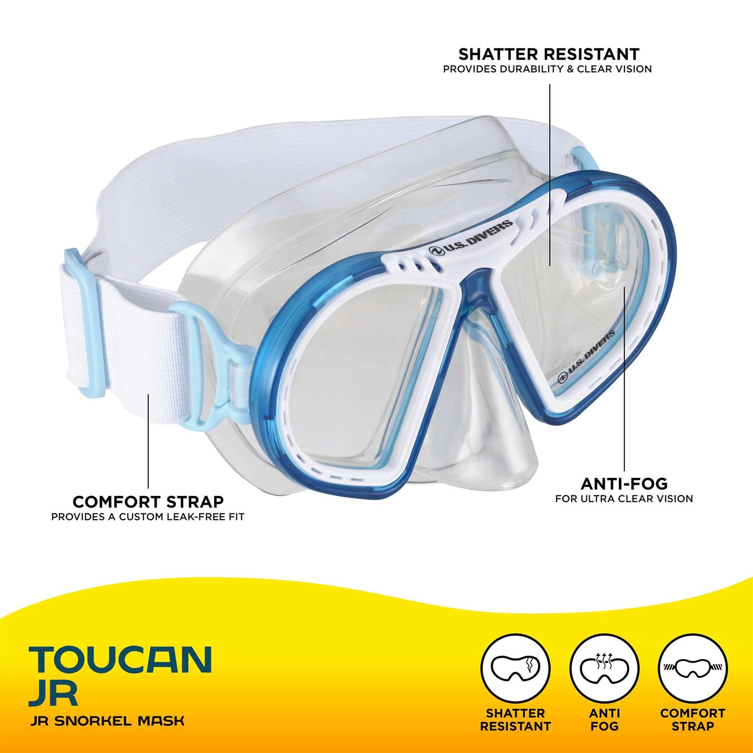 U.s. Divers Toucan Jr Kids Snorkel Mask Ages 6+ - Image 4