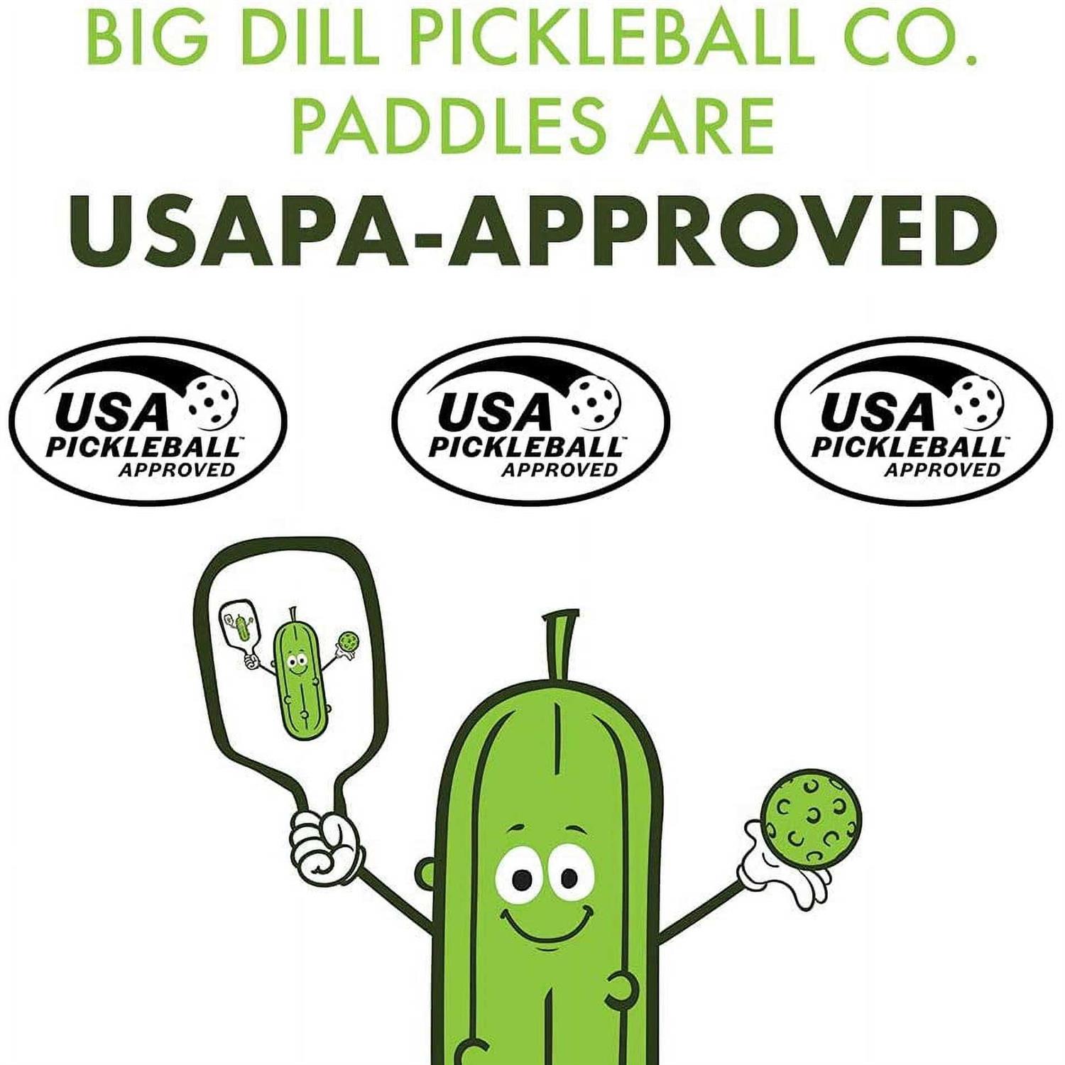 Big Dill Pickleball Co. Pickleball Paddles Set with 2 Paddles - Image 4