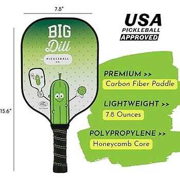 Big Dill Pickleball Co. Pickleball Paddles Set with 2 Paddles - Image 5