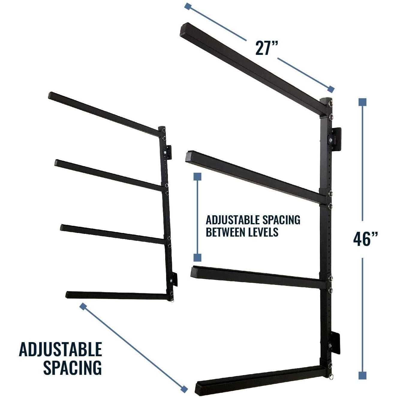 StoreYourBoard 4 Kayak Storage Rack Wall Mounted Indoor Garage Organizer Holds up to 400 lbs - Image 5