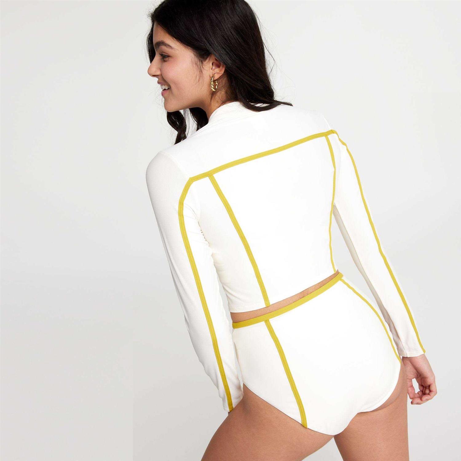 Calia Women's Cropped Zip Swim Rashguard - Image 4