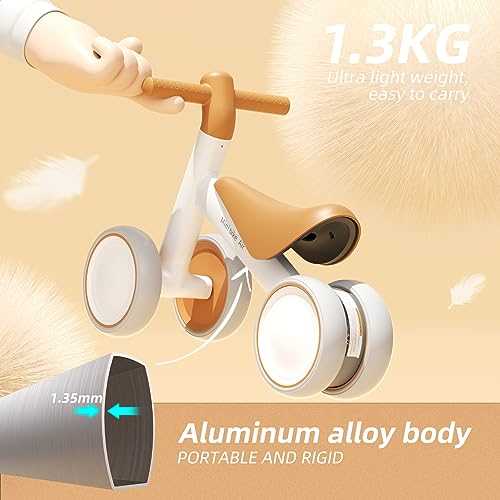 XJD Baby Balance Bikes Bicycle Baby Toys for 1 Year Old Boy Girl 10 Month -36 Months Toddler Bike Infant No Pedal 4 Wheels First Bike or Birthday - Image 4