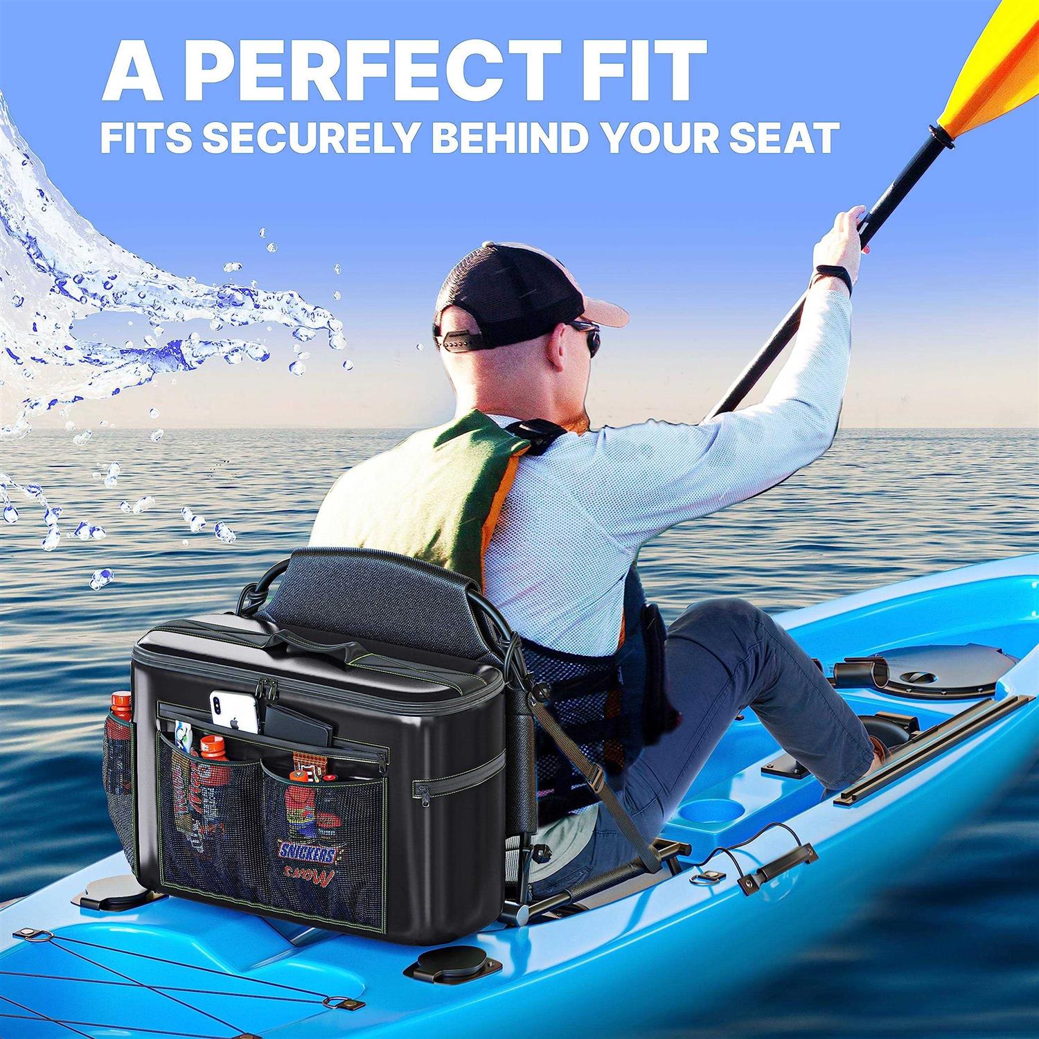 Skywin Kayak Cooler Behind Seat Waterproof Kayak Seat Back Cooler for Kayaks - Image 4