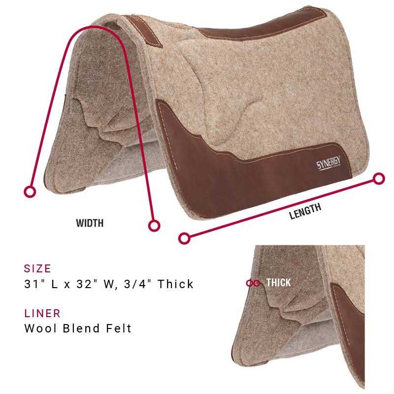 Weaver Equine Synergy Shoulder Relief Performance Saddle Pad - Image 5