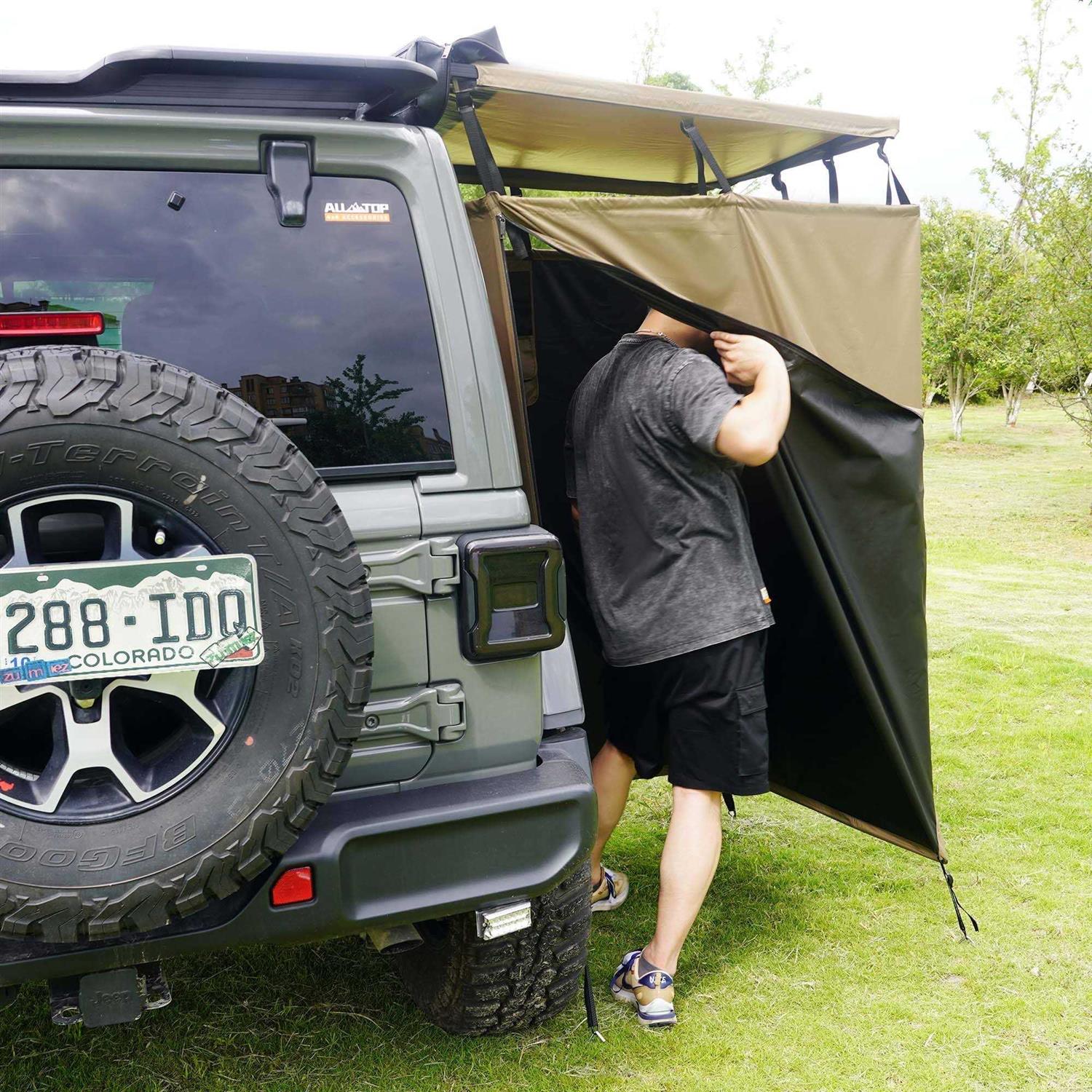 All-top Vehicle Awning Shower Room with Roof 3.3ft x 3.3ft - Image 4