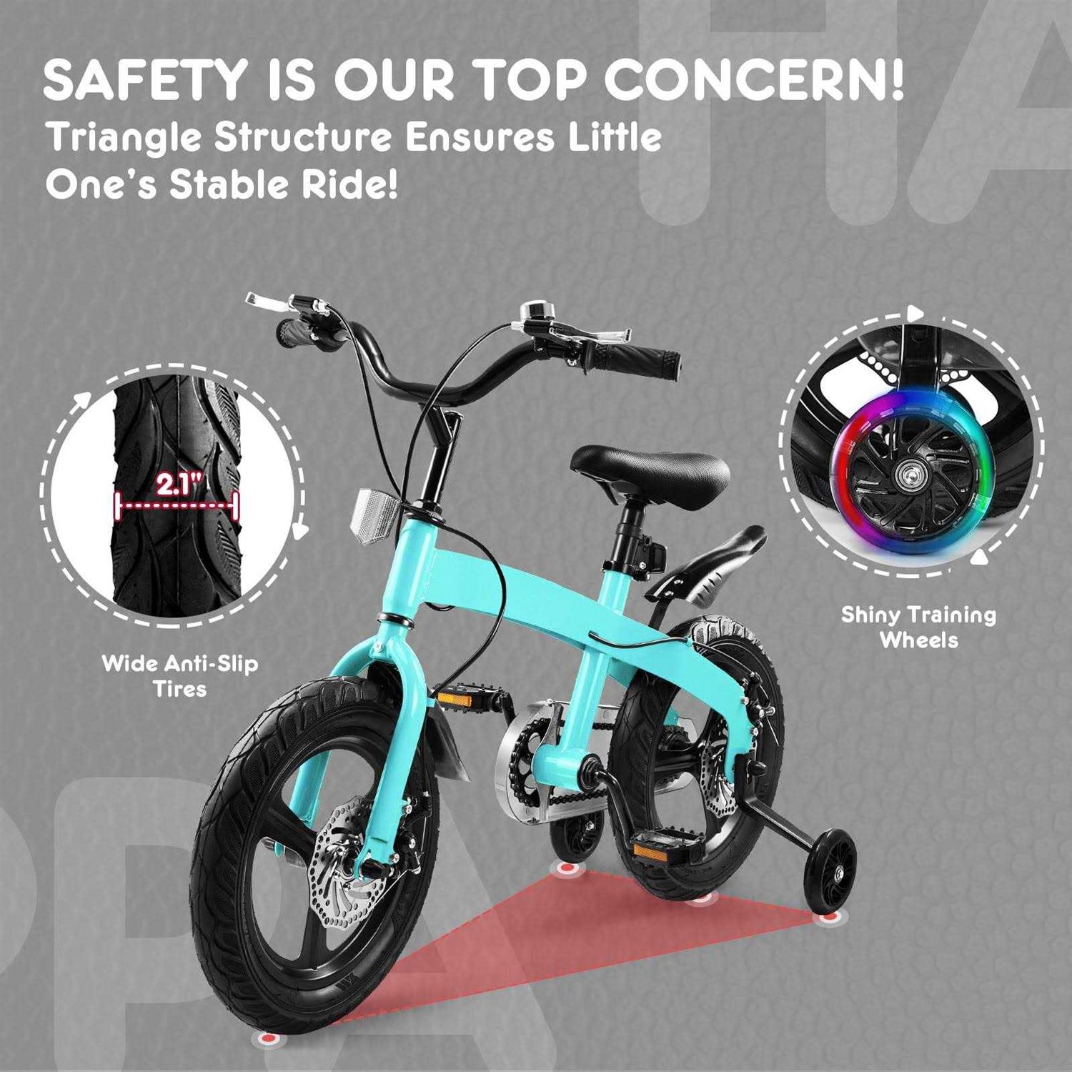 HARPPA 14 inch Kids Bikes for Boys Ages 3-5 with Training Wheels - Image 3