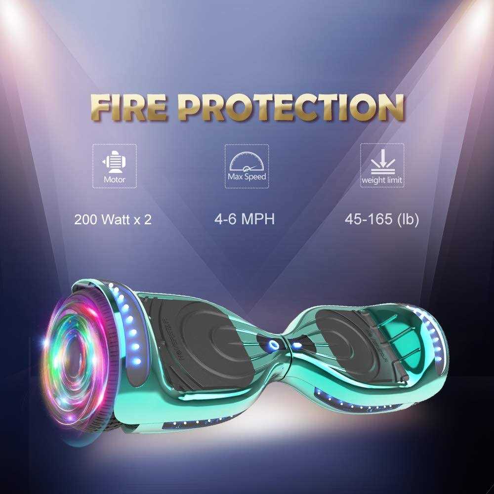 Star Wheel Hoverboard with Bluetooth 6.5 inch Self Balancing Scooter with Science Fiction LED Wheels - Image 5