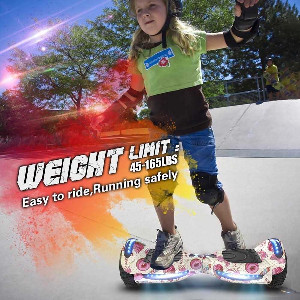 Star Wheel Hoverboard with Bluetooth 6.5 inch Self Balancing Scooter with Science Fiction LED Wheels - Image 3