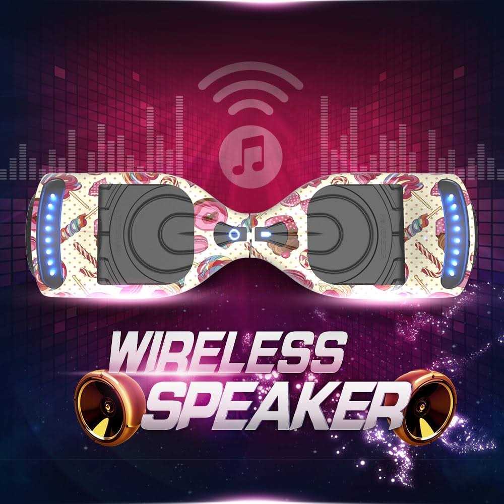 Star Wheel Hoverboard with Bluetooth 6.5 inch Self Balancing Scooter with Science Fiction LED Wheels - Image 5