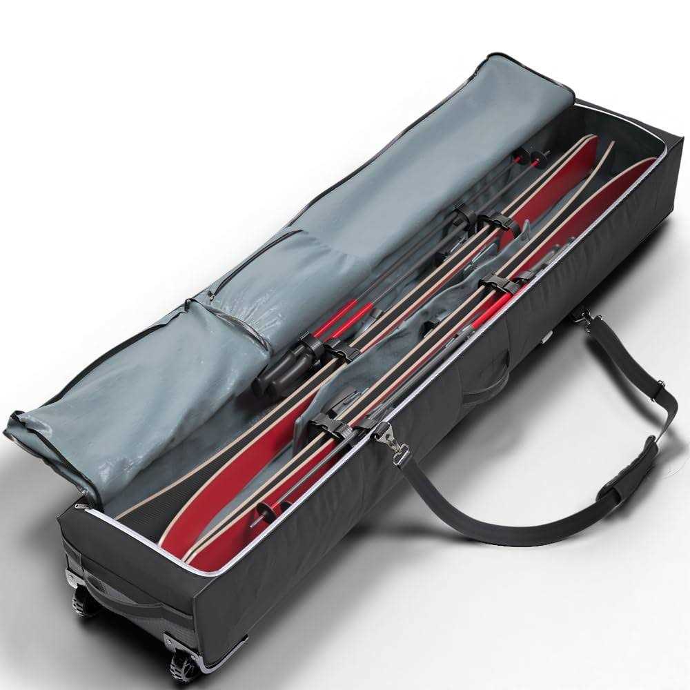 Athletico Rolling Double Ski Bag - Image 4