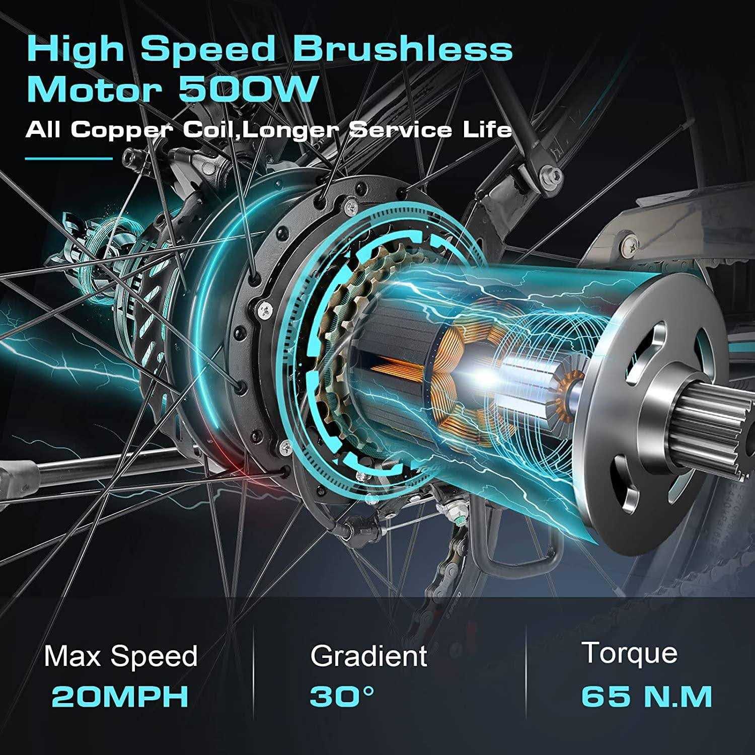 Vivi MT26G Step-Through Electric Commuter Bike - Image 3