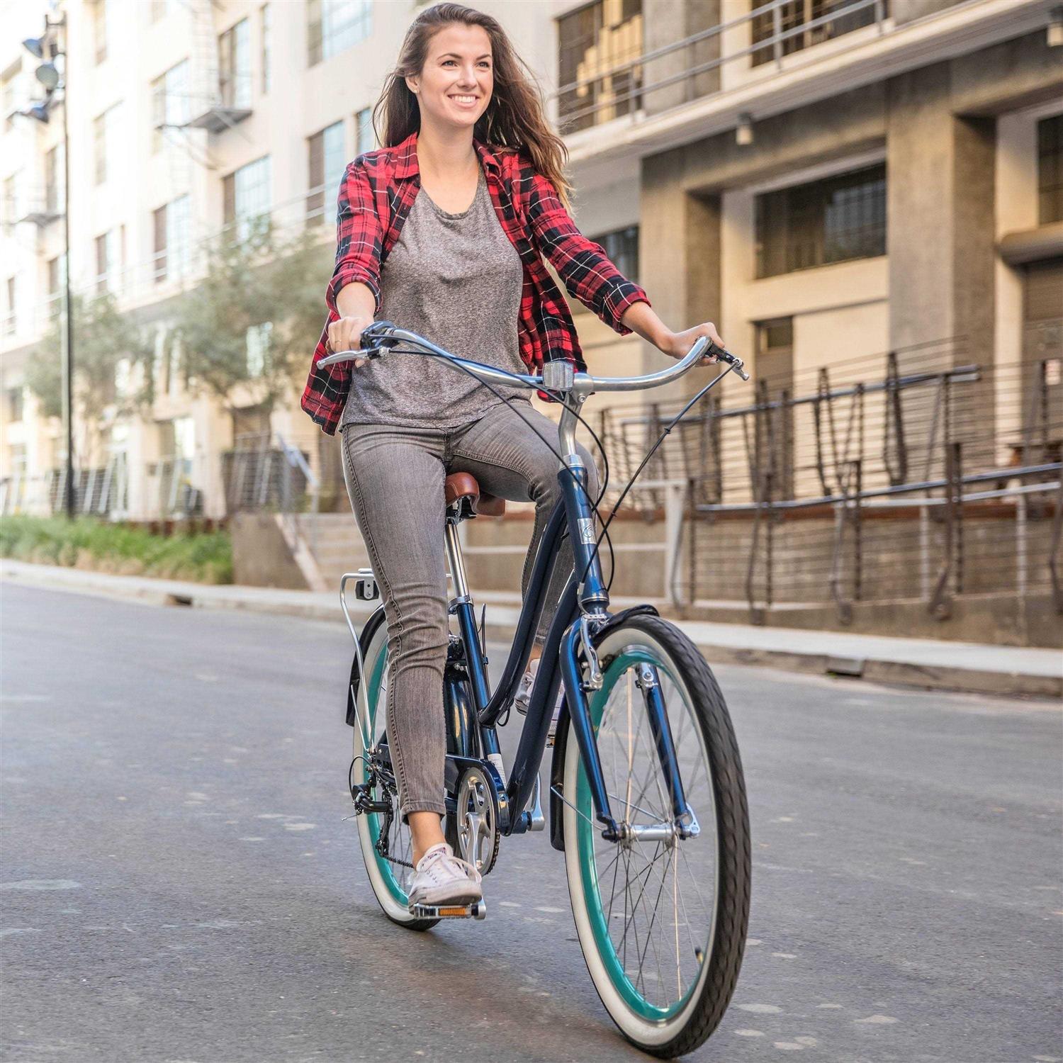 sixthreezero EVRYjourney Women's 3-Speed Step-Through Hybrid Cruiser Bicycle - Image 2