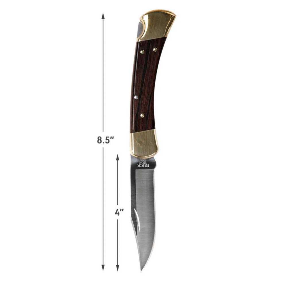 Buck 110 Folding Hunter Knife with Ebony Handle - Image 3