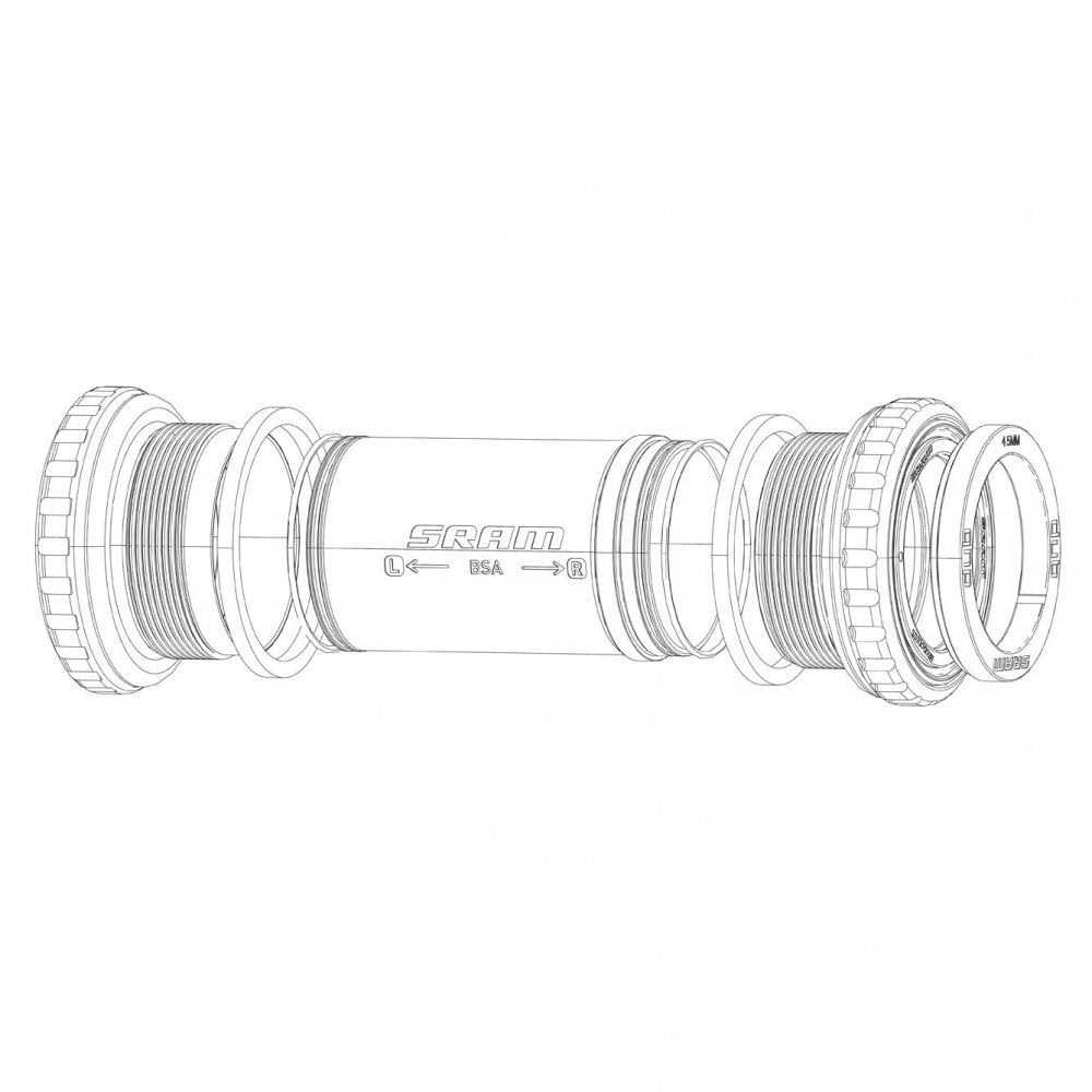 SRAM DUB MTB Wide Bottom Bracket Spacer Kit - Image 3