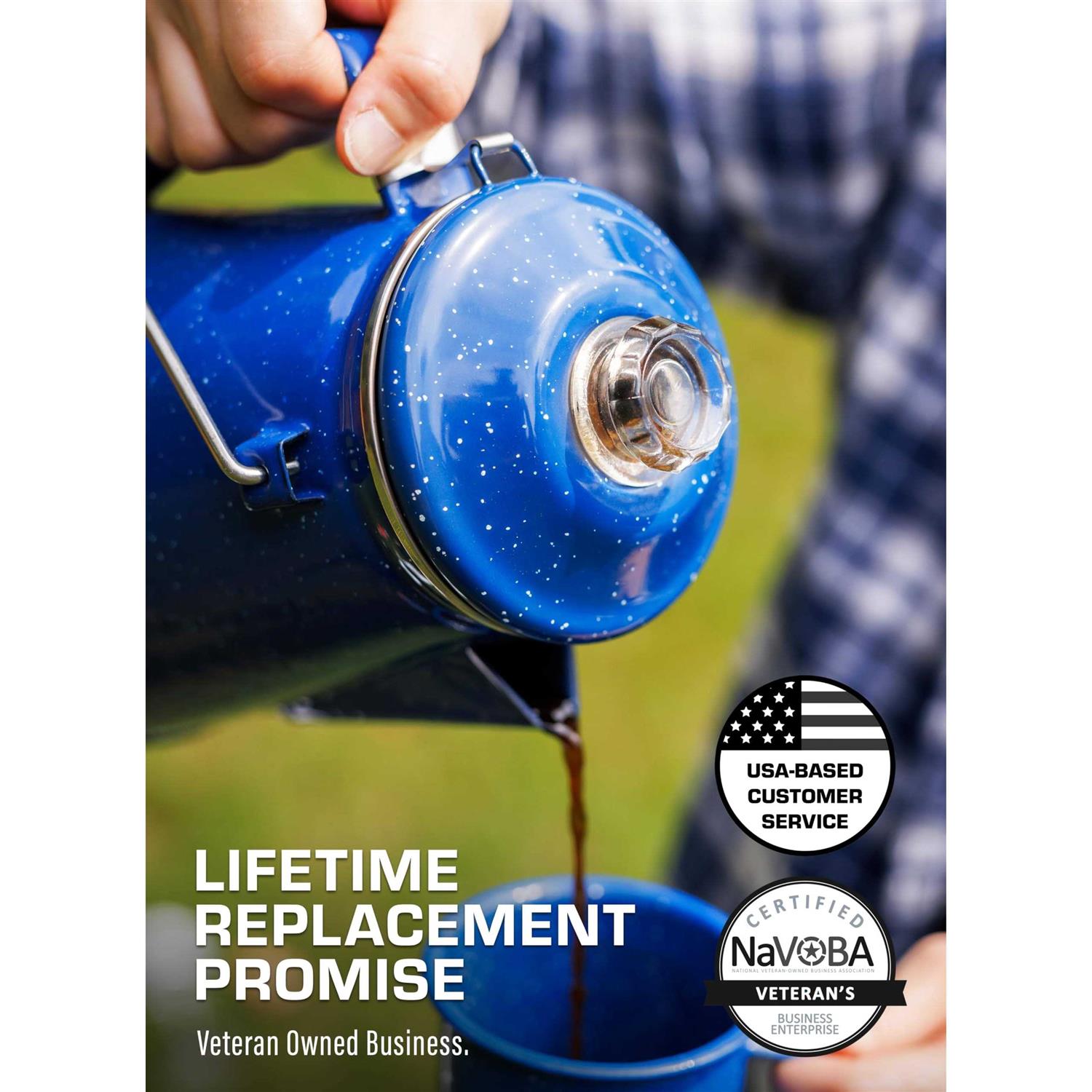 COLETTI Classic Camping Coffee Percolator Camping Coffee Pot 12 Cup Enamelware Percolator Coffee Pot for Campsite - Image 3